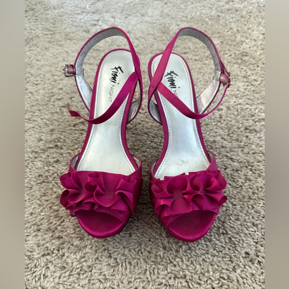 Fioni Nughts Hot Pink High Heel Dress Shoes